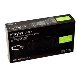 Rękawice  Nitrylowe black S...