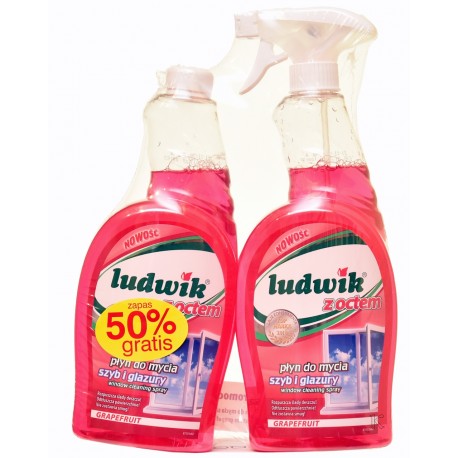 LUDWIK do szyb z octem Grapefruit + zapas LUDWIK do szyb z octem Grapefruit + zapas