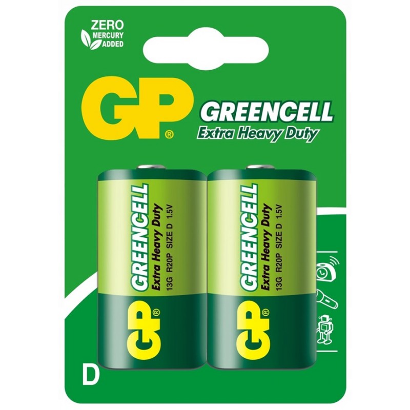 Baterie GP GREENCELL R20