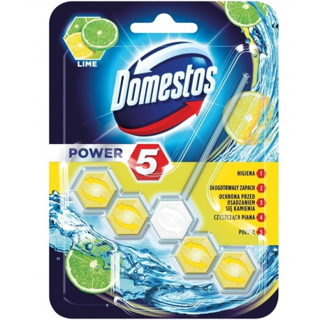 DOMESTOS power5 LIME cytryna 55g zawieszka