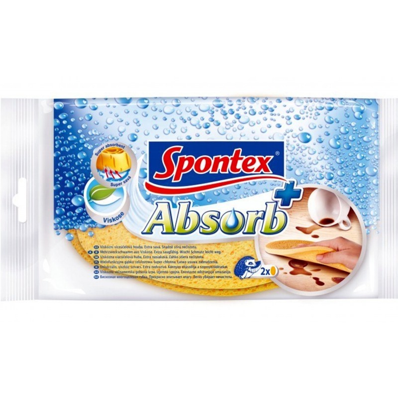 SPONTEX Absorb zmywak gąbka celulozowa  2szt.