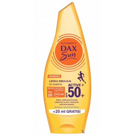 DAX SUN emulsja SPF 50+ do opalania  ACTIVE+