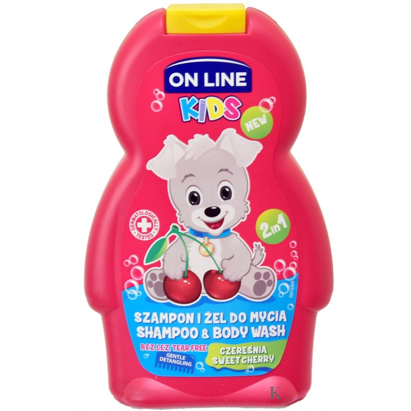 Kids Szampon i Żel 2w1 Czereśnia On Line dla dzieci