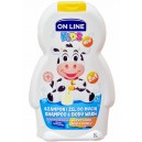 Kids Szampon i Żel  On Line Mleko i miód dla dzieci