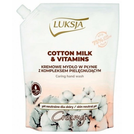 Luksja Mydło w płynie zapas  Cotton& Vitamins