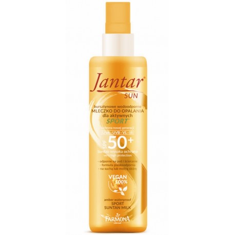 Jantar SUN mleczko do opalani spf 50+ Sport