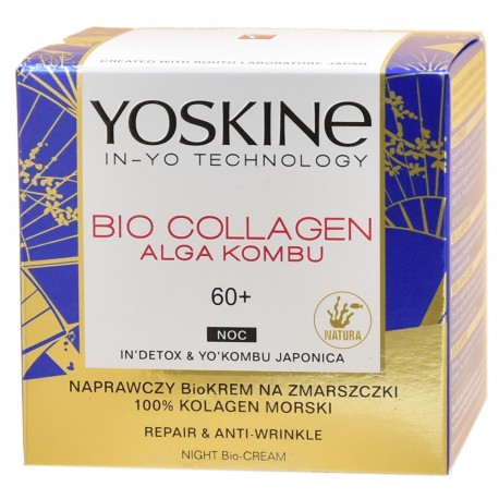 Yoskine Bio Colagen krem na zmarszczki 60+ Noc