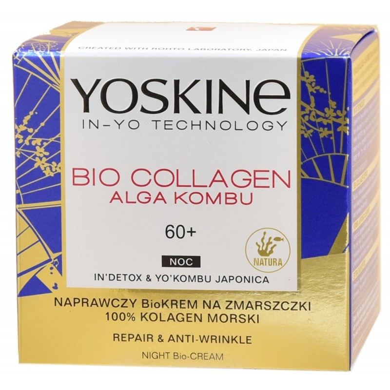Yoskine Bio Colagen krem na zmarszczki 60+ Noc