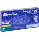 Rękawice  bezpudrowe  MERIDA - M , 100 szt niebieskie