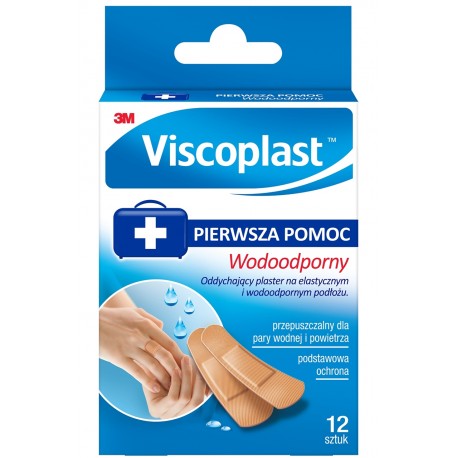 Viscoplast zestaw plastrów wodoodpornych 12szt