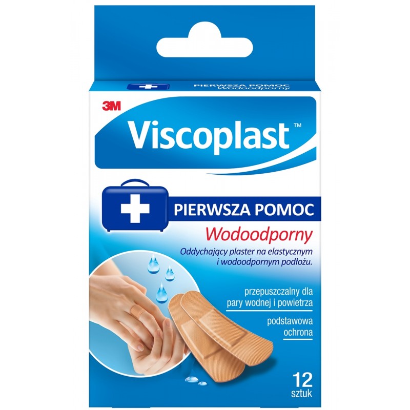 Viscoplast zestaw plastrów wodoodpornych 12szt