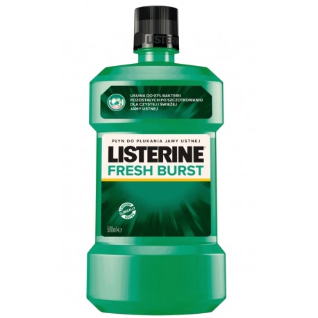 LISTERINE Fresh Burst płyn do płuknia ust 500ml LISTERINE Fresh Burst płyn do płuknia ust 500ml